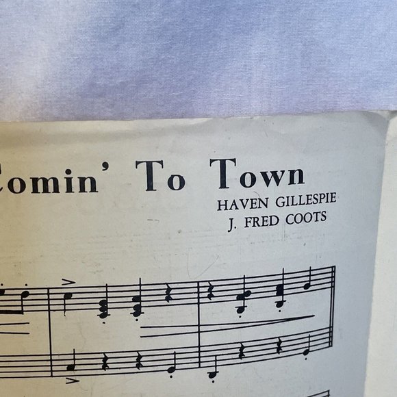 Santa Claus Is Comin' To Town Feist Simplified Accordion Solo 1940s Sheet Music - Picture 5 of 6